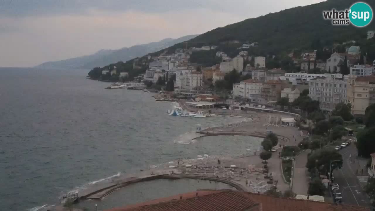 Opatija webcam – Panorama vom Hotel Milenij