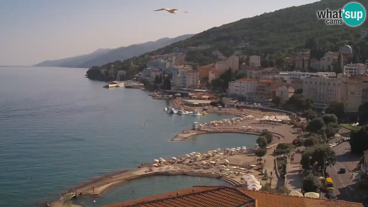 Opatija webcam – Panorama vom Hotel Milenij