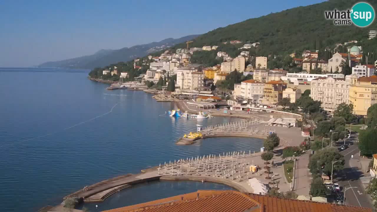 Opatija webcam – Panorama from the Hotel Milenij