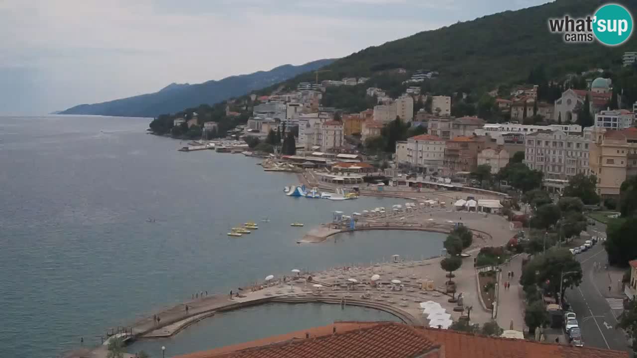 Opatija webcam – Panorama vom Hotel Milenij