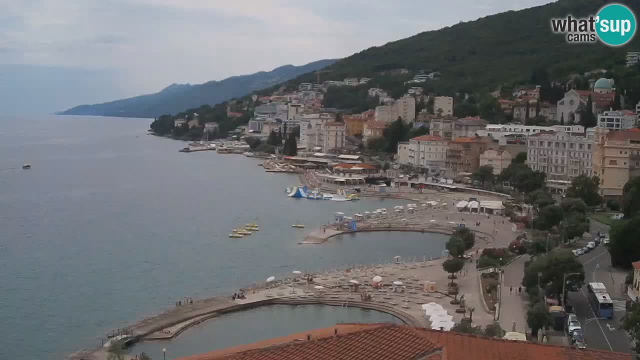 Opatija webcam – Panorama from the Hotel Milenij