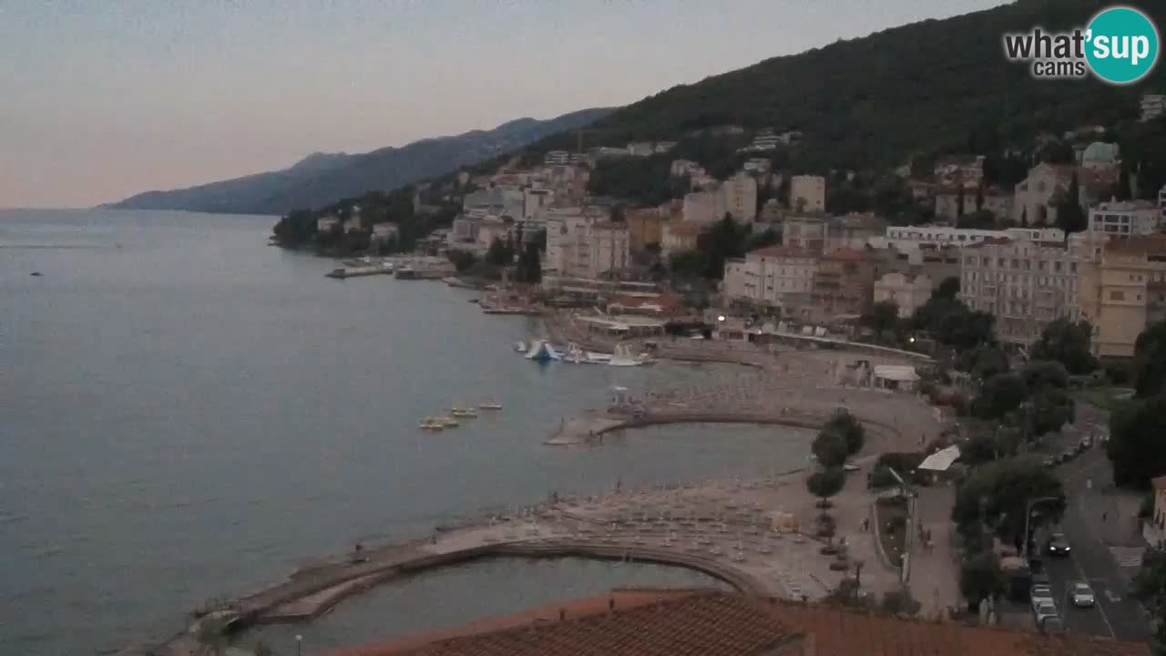 Opatija webcam – Panorama vom Hotel Milenij