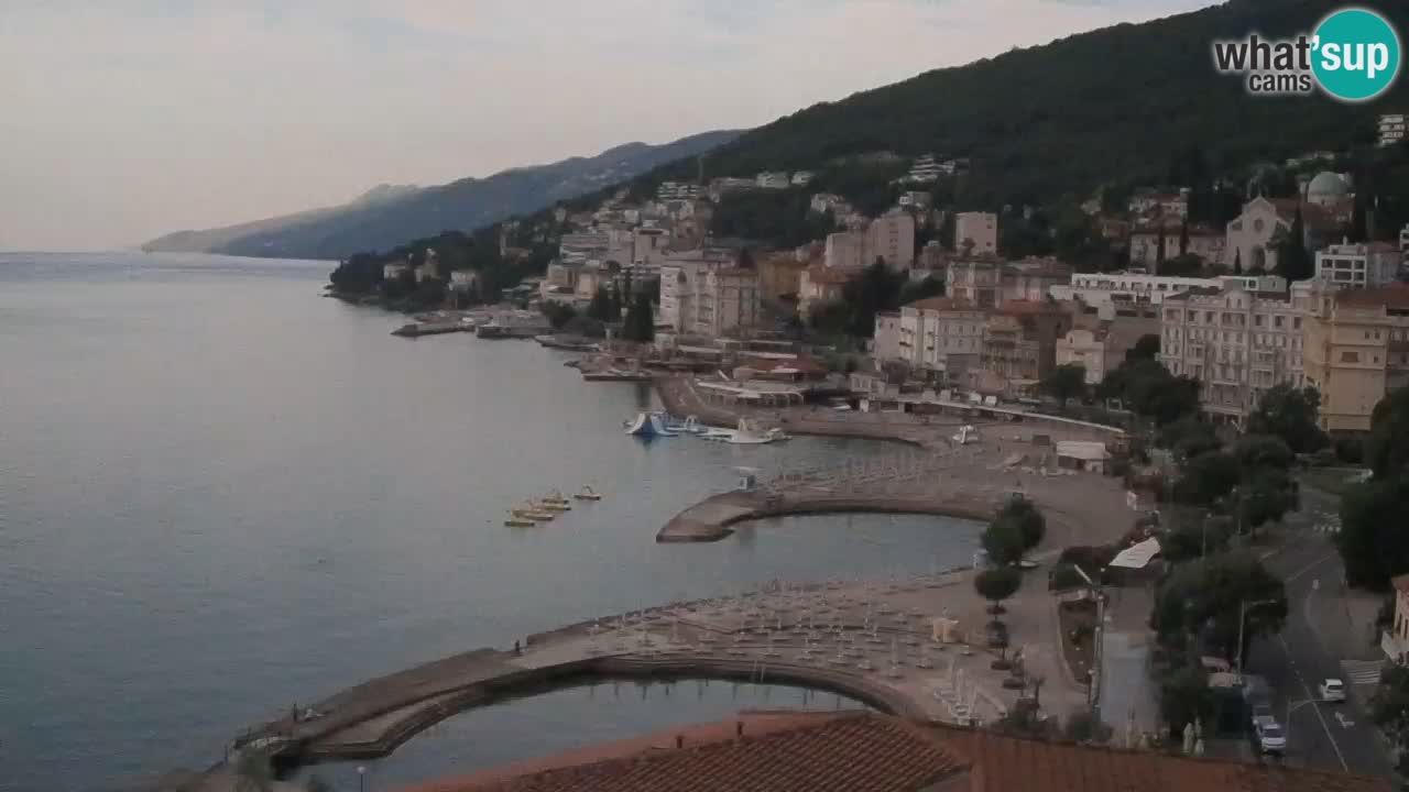 Opatija webcam – Panorama from the Hotel Milenij