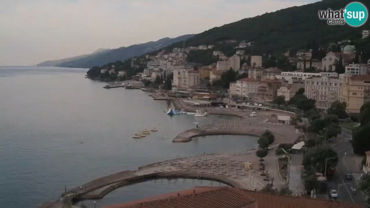 Opatija webcam – Panorama from the Hotel Milenij