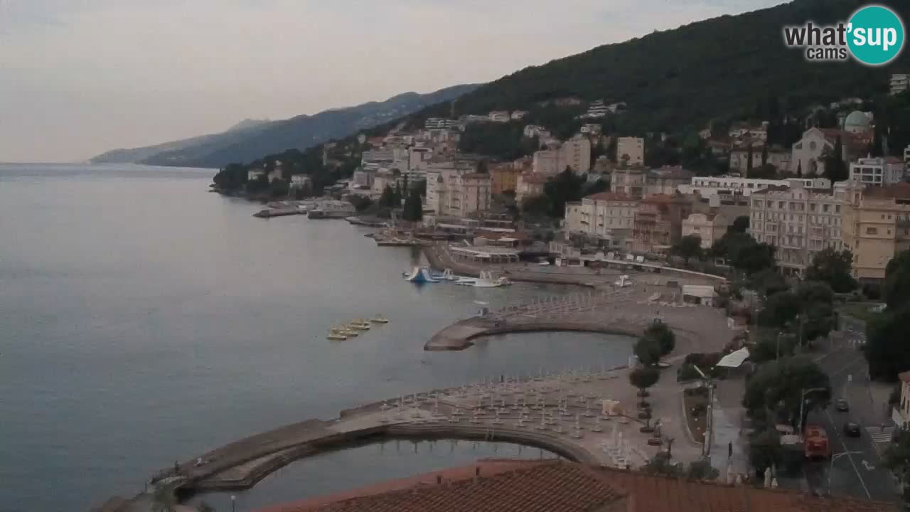 Opatija webcam – Panorama vom Hotel Milenij