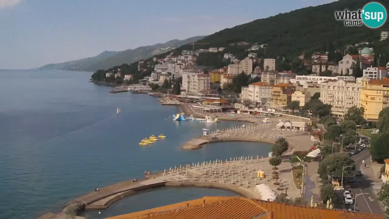 Opatija webcam – Panorama from the Hotel Milenij