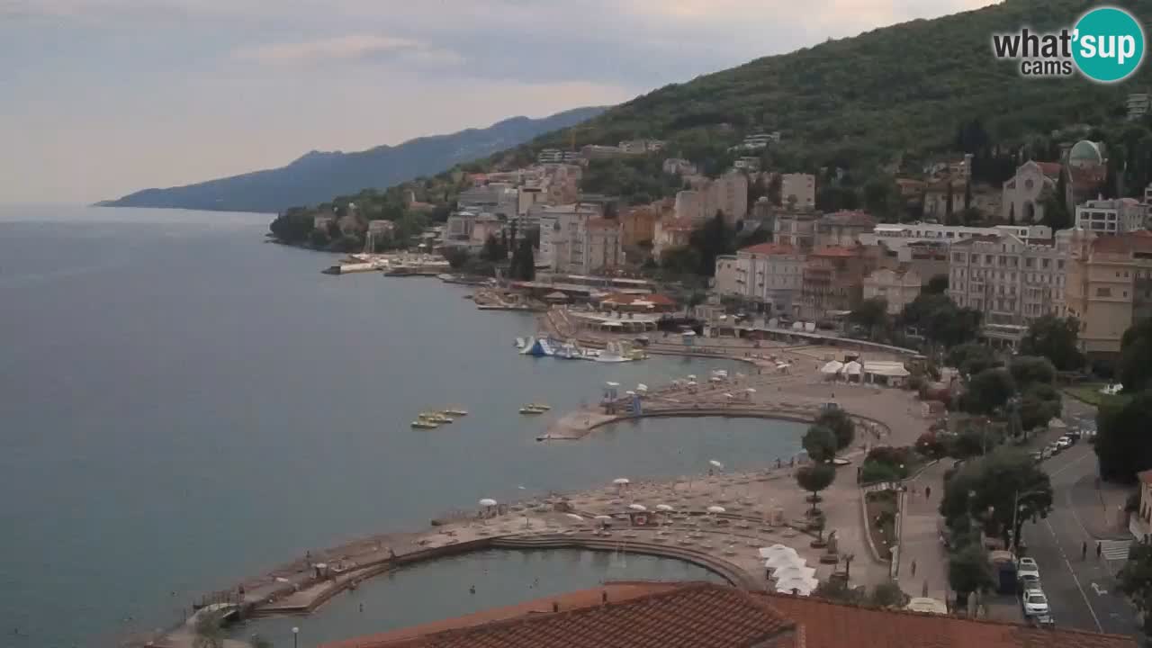 Opatija webcam – Panorama from the Hotel Milenij