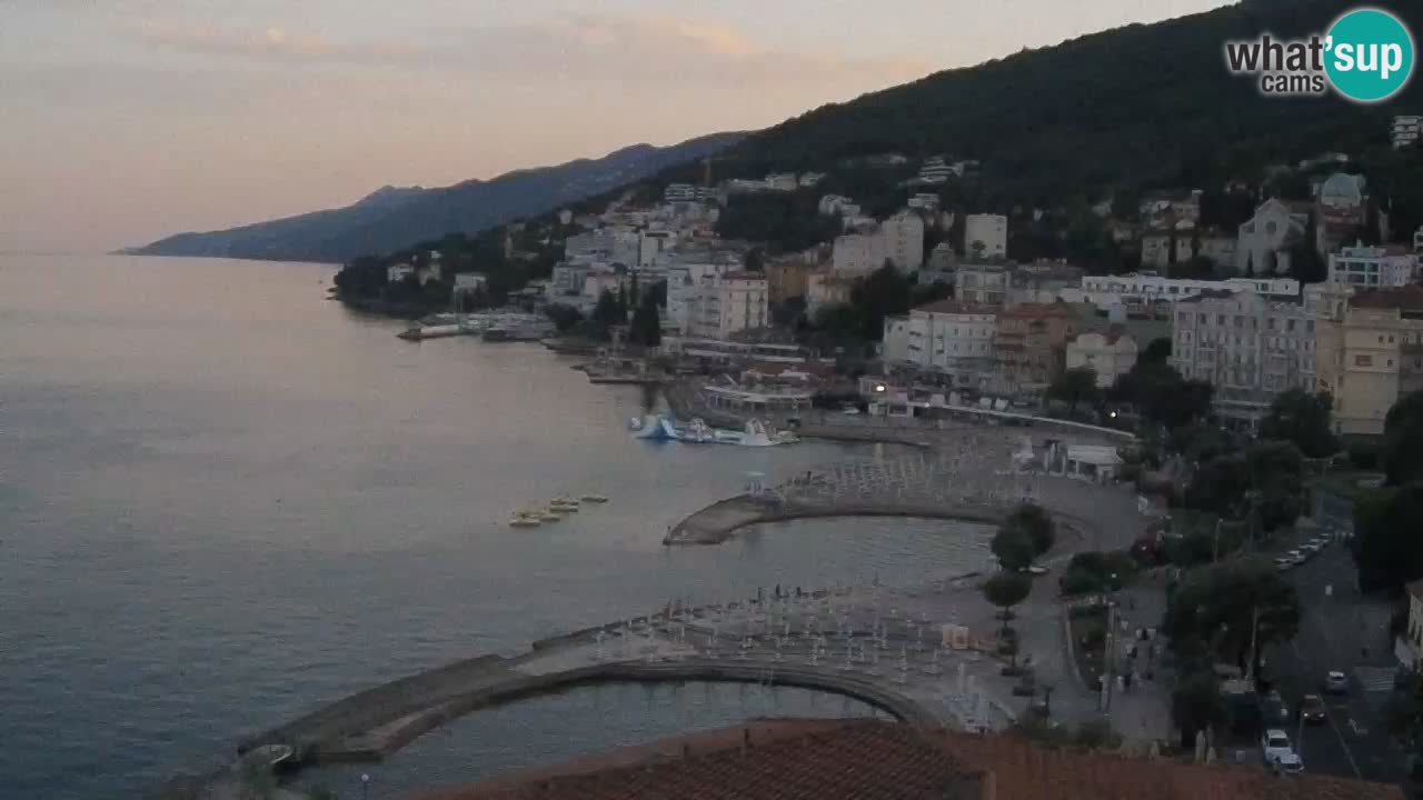 Opatija webcam – Panorama vom Hotel Milenij
