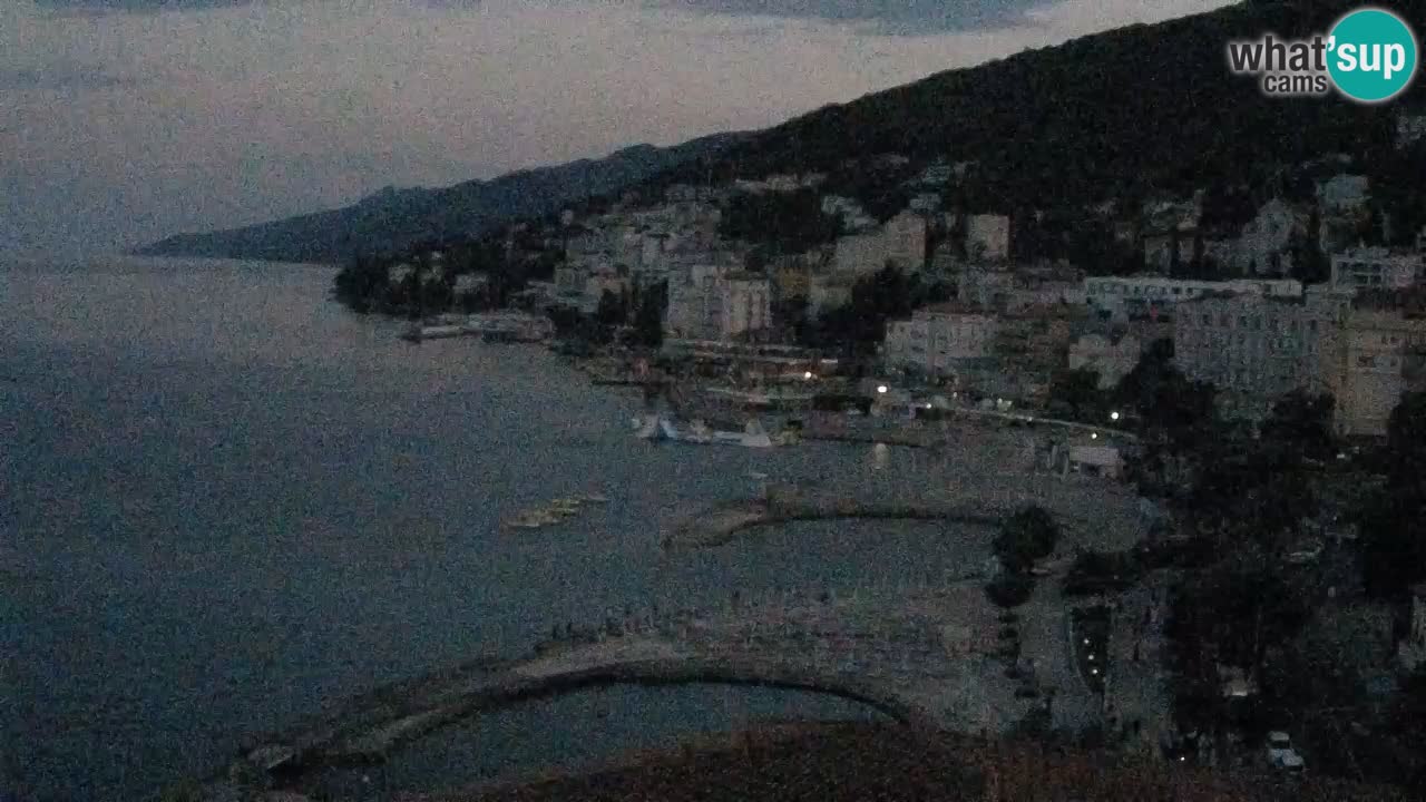 Opatija webcam – Panorama from the Hotel Milenij
