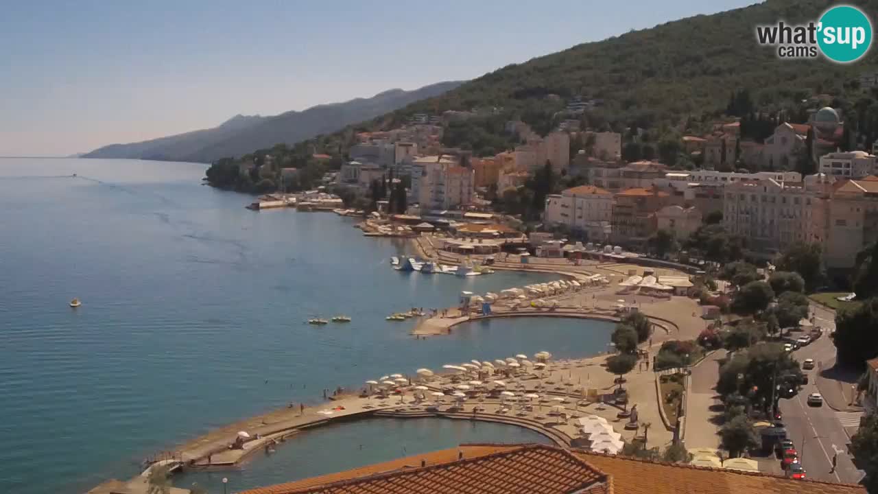 Opatija webcam – Panorama from the Hotel Milenij