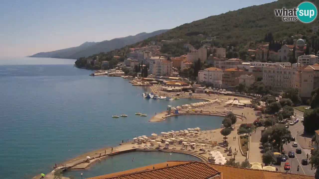 Opatija webcam – Panorama from the Hotel Milenij