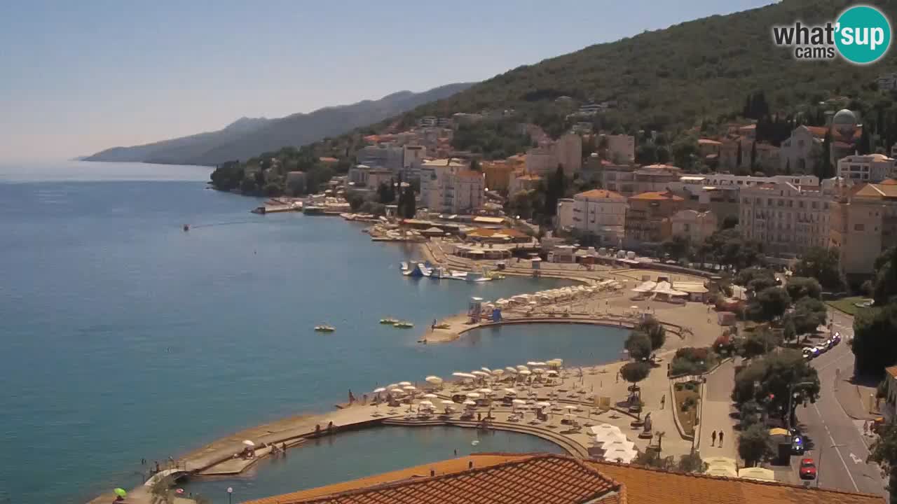 Opatija webcam – Panorama from the Hotel Milenij