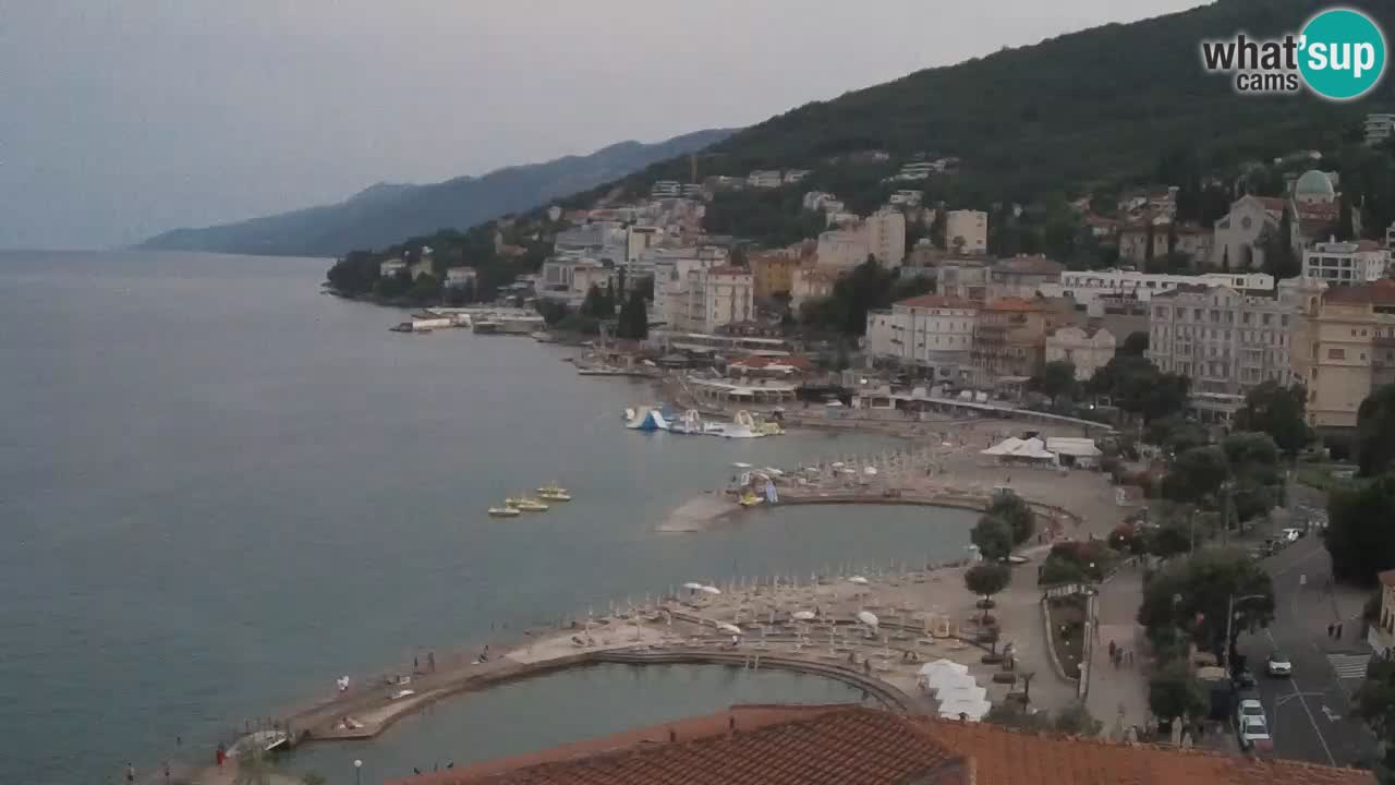 Opatija webcam – Panorama from the Hotel Milenij