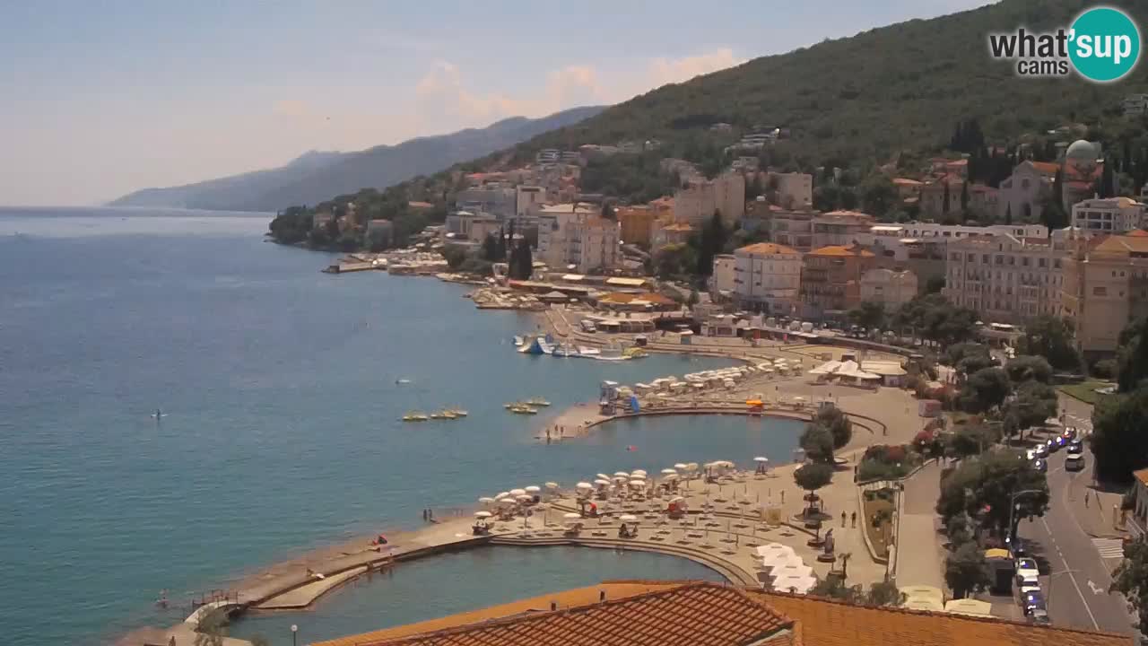 Opatija webcam – Panorama vom Hotel Milenij