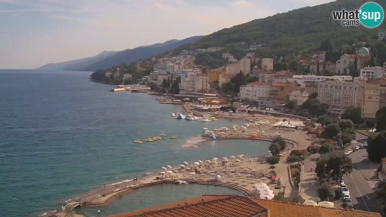 Opatija webcam – Panorama vom Hotel Milenij