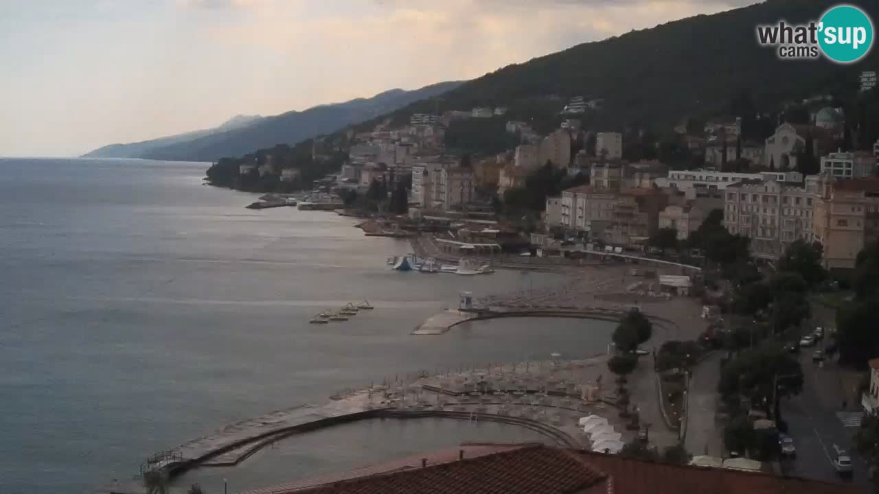 Opatija webcam – Panorama from the Hotel Milenij
