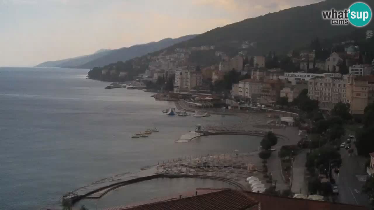 Opatija webcam – Panorama from the Hotel Milenij