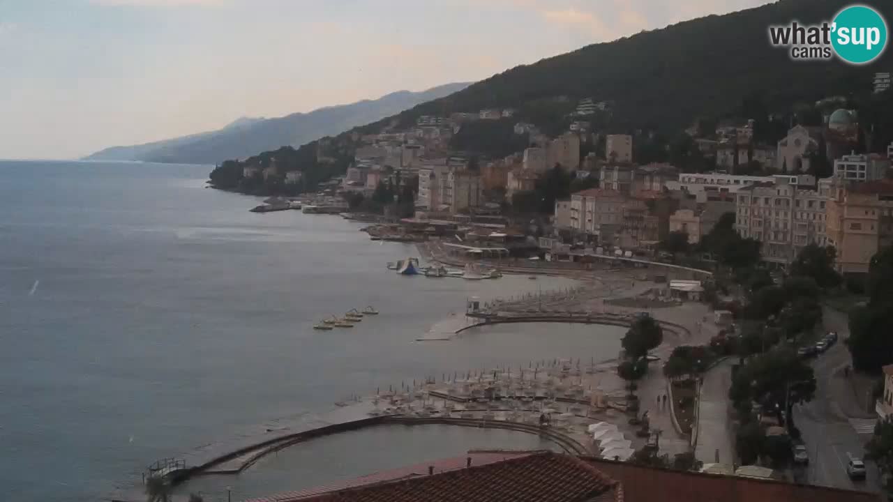 Opatija webcam – Panorama from the Hotel Milenij