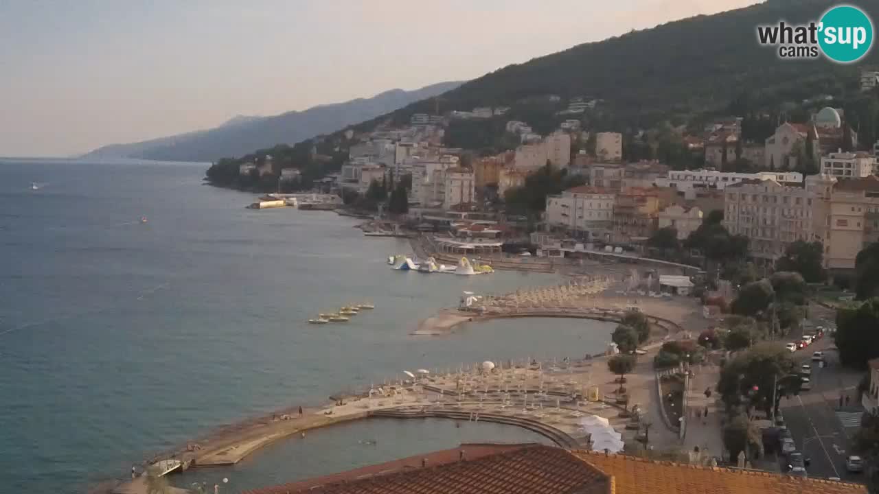 Opatija webcam – Panorama from the Hotel Milenij