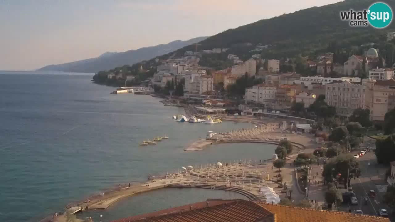 Opatija webcam – Panorama vom Hotel Milenij