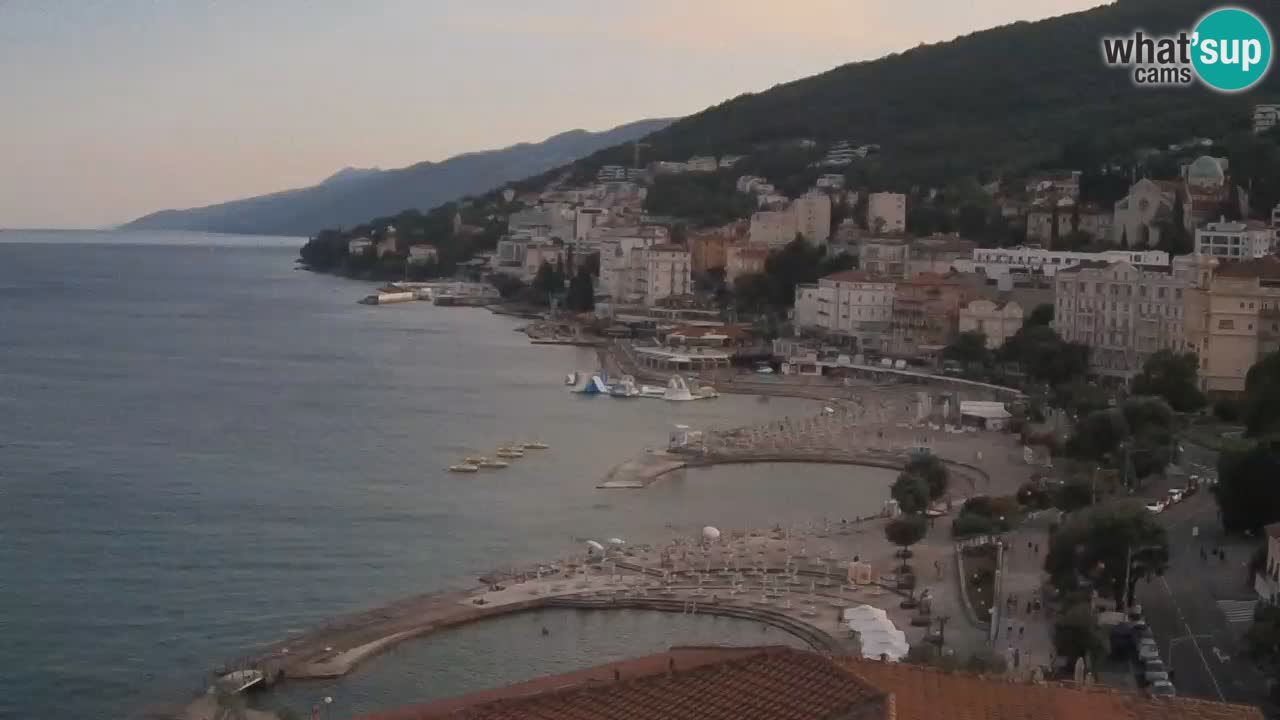 Opatija webcam – Panorama vom Hotel Milenij