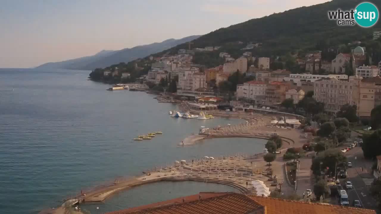 Opatija webcam – Panorama vom Hotel Milenij