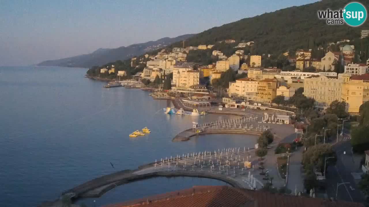 Abbazia webcam – Panorama dall’ Hotel Milenij