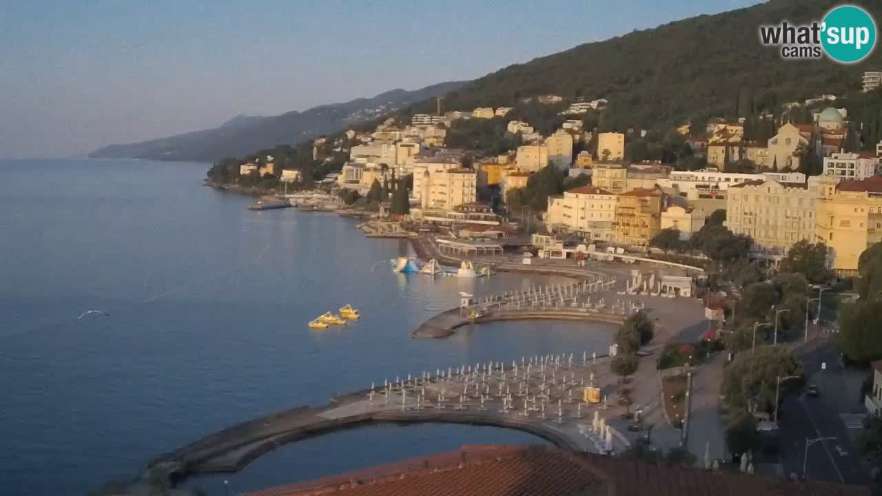 Opatija webcam – Panorama vom Hotel Milenij