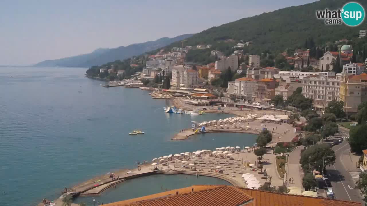 Opatija webcam – Panorama from the Hotel Milenij