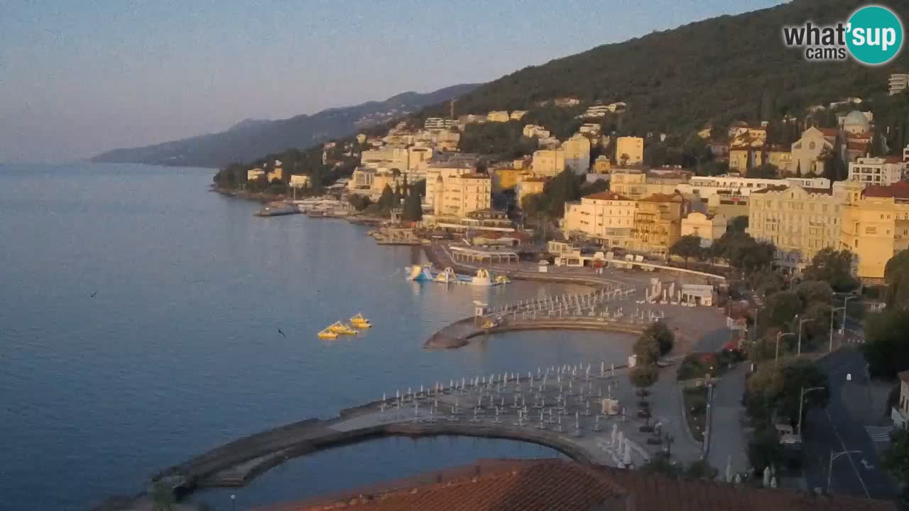 Opatija webcam – Panorama vom Hotel Milenij