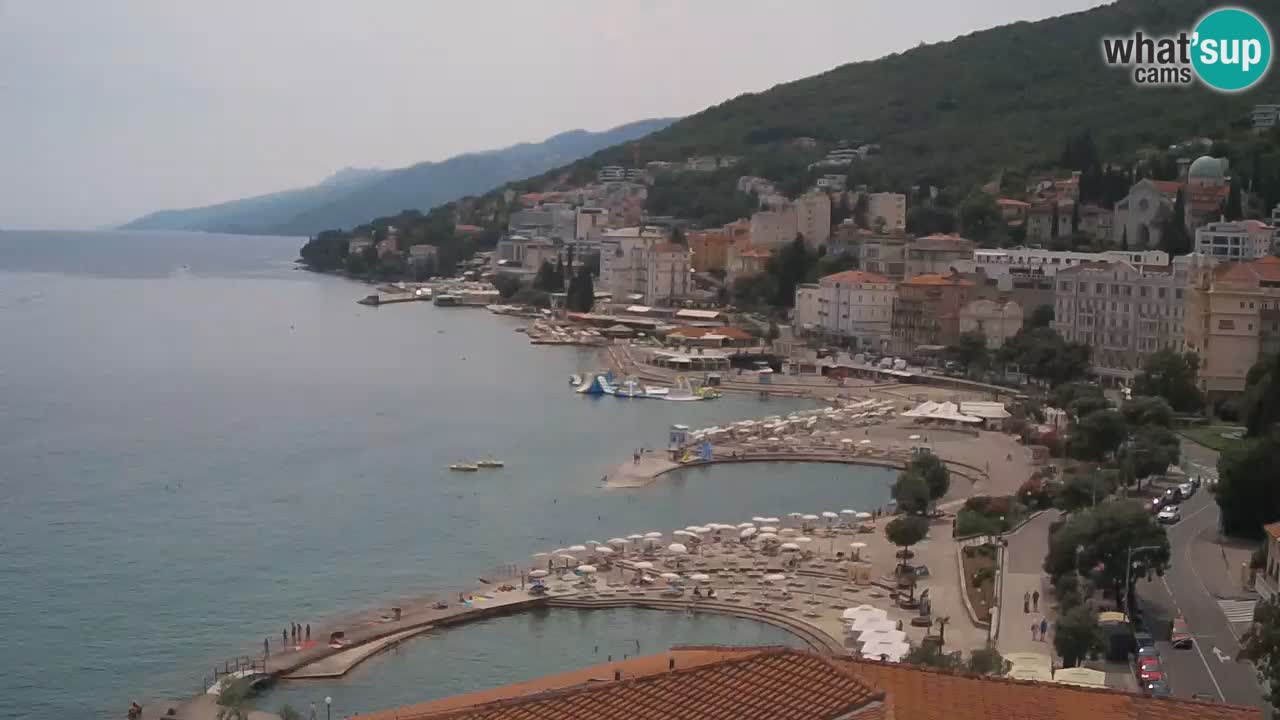 Opatija webcam – Panorama from the Hotel Milenij