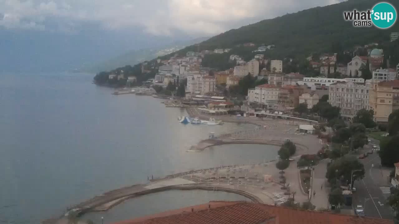 Opatija webcam – Panorama from the Hotel Milenij