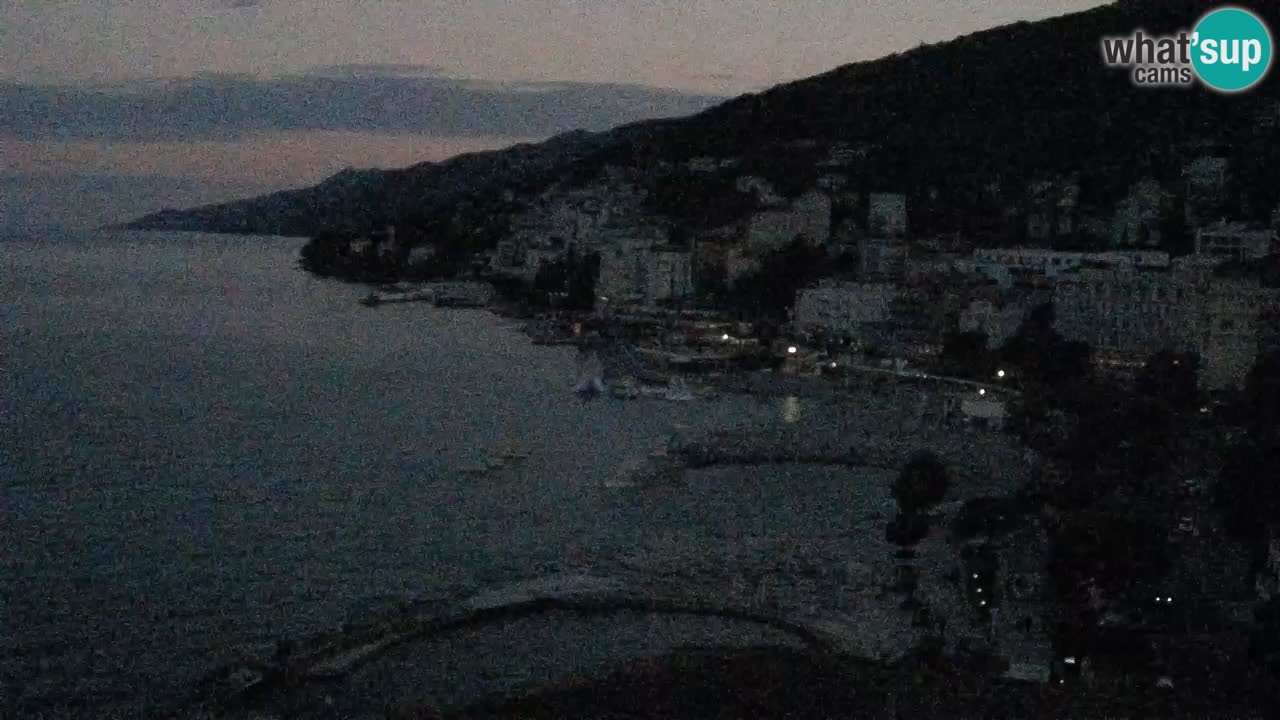 Opatija webcam – Panorama from the Hotel Milenij