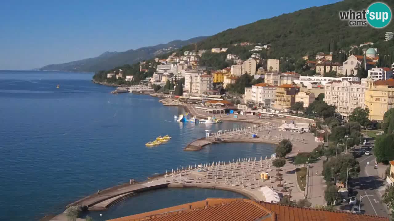 Opatija webcam – Panorama vom Hotel Milenij