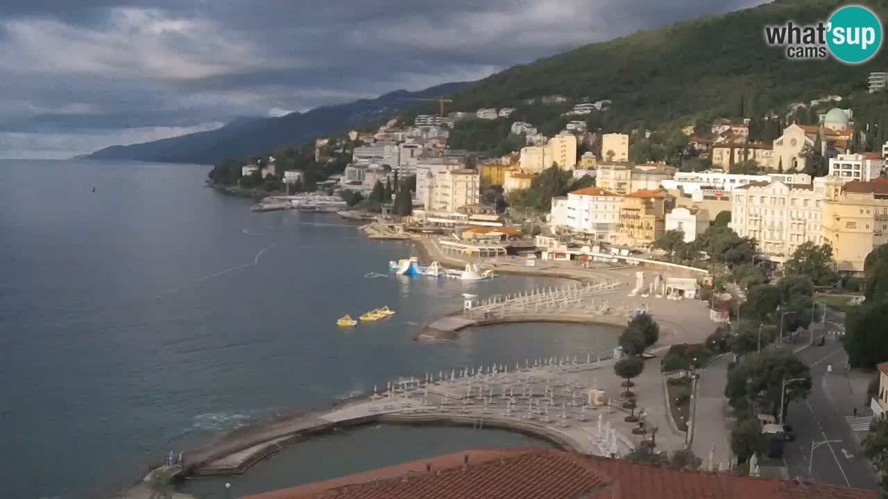 Opatija webcam – Panorama vom Hotel Milenij