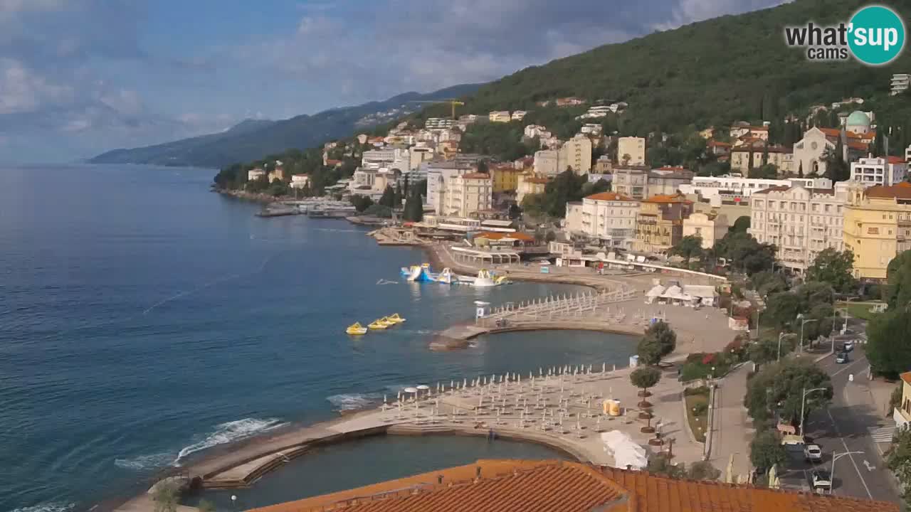 Opatija webcam – Panorama vom Hotel Milenij