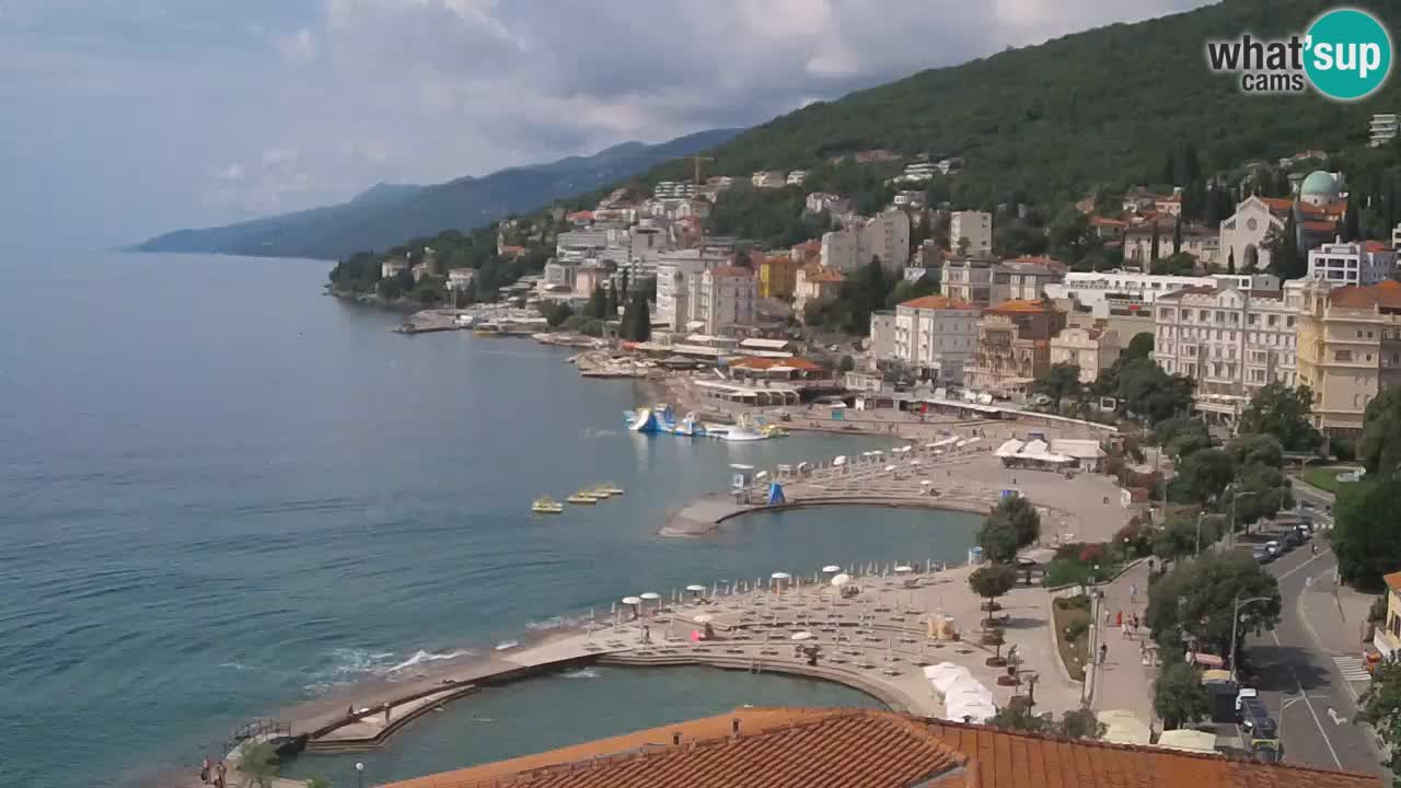 Opatija webcam – Panorama from the Hotel Milenij