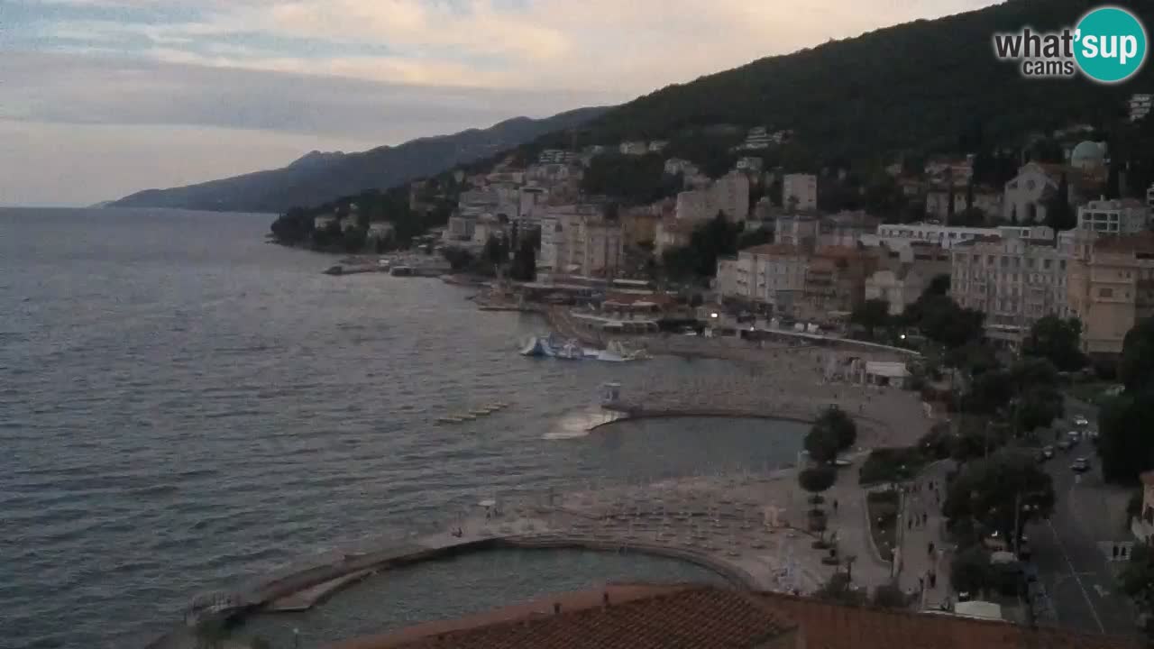 Opatija webcam – Panorama from the Hotel Milenij