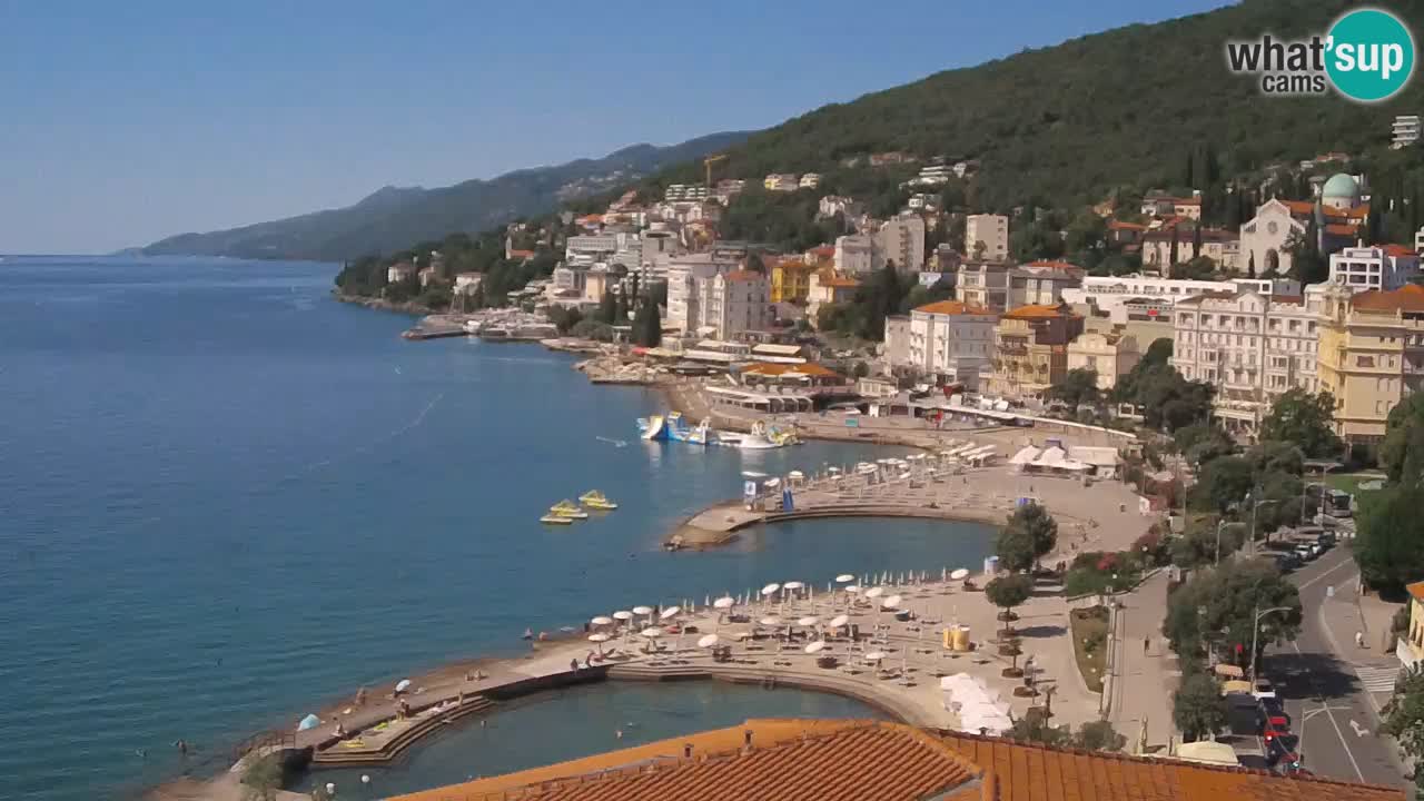 Opatija webcam – Panorama vom Hotel Milenij