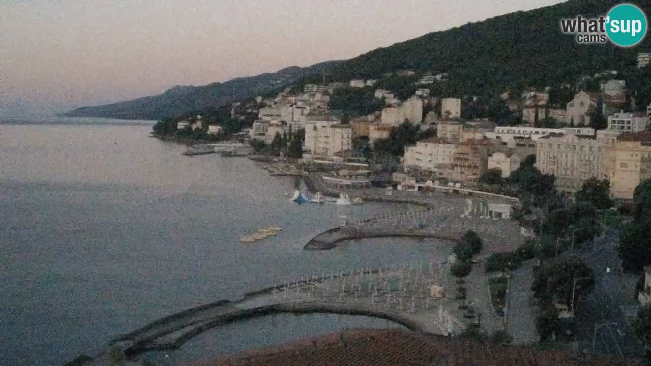 Opatija webcam – Panorama vom Hotel Milenij