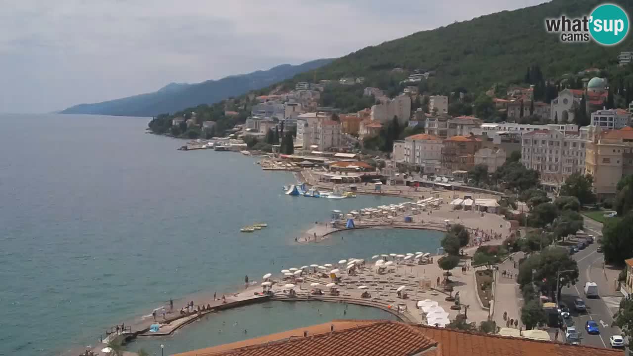Opatija webcam – Panorama from the Hotel Milenij