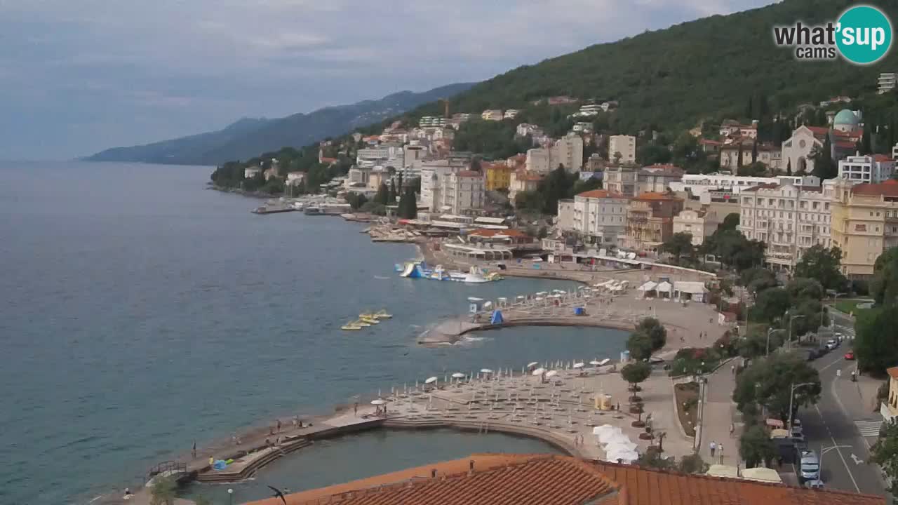 Opatija webcam – Panorama from the Hotel Milenij