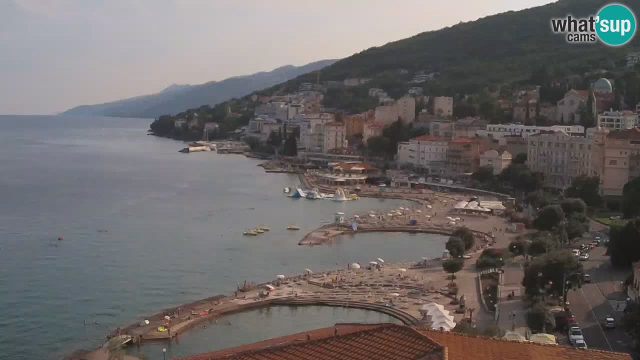 Opatija webcam – Panorama from the Hotel Milenij