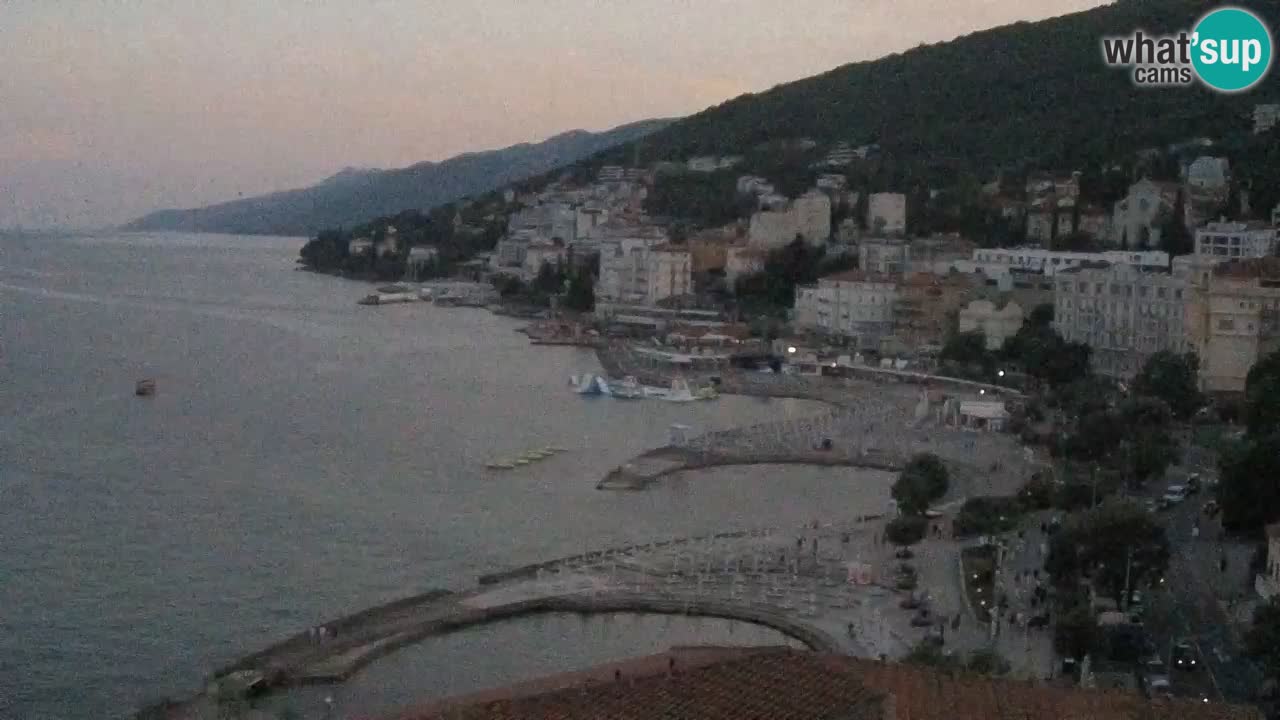 Opatija webcam – Panorama vom Hotel Milenij