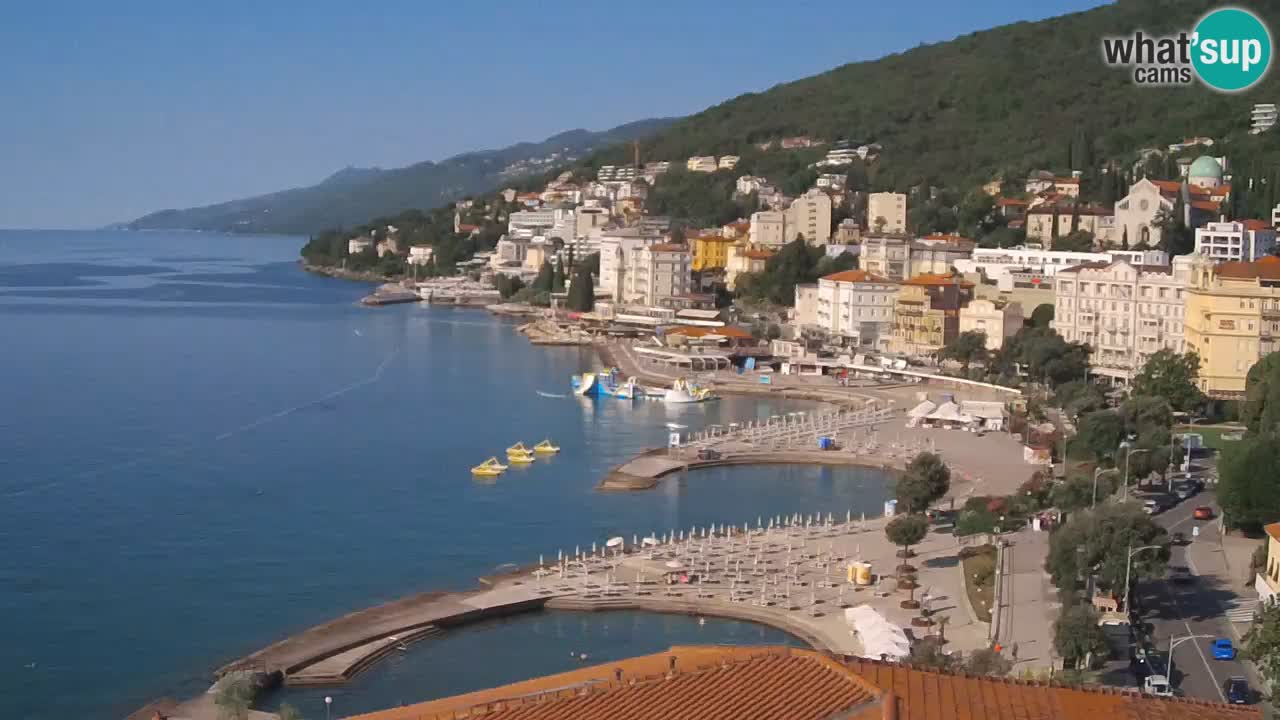 Opatija webcam – Panorama vom Hotel Milenij