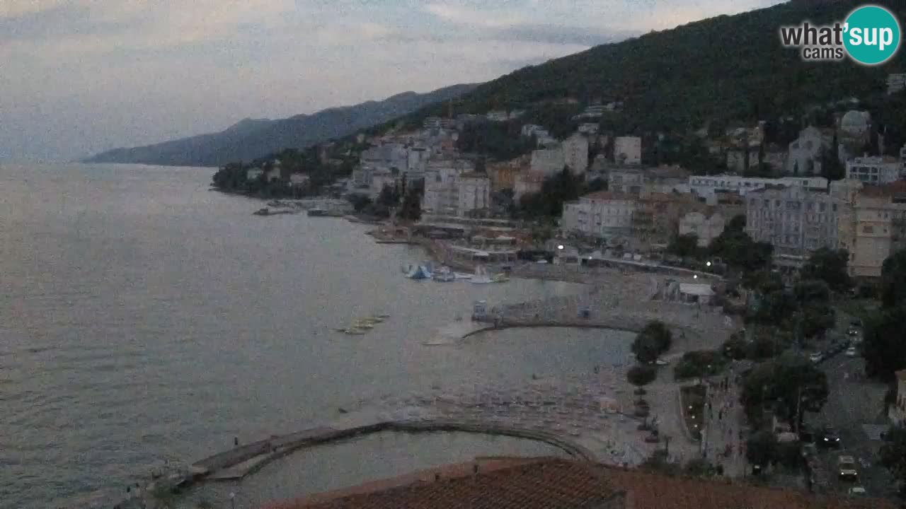 Opatija webcam – Panorama from the Hotel Milenij