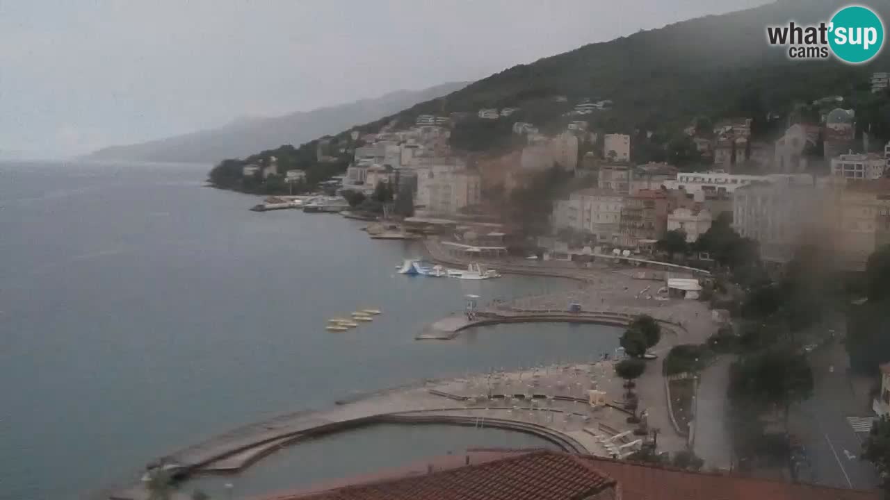 Opatija webcam – Panorama from the Hotel Milenij