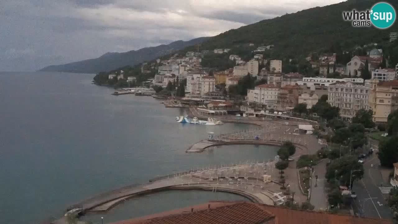 Opatija webcam – Panorama from the Hotel Milenij