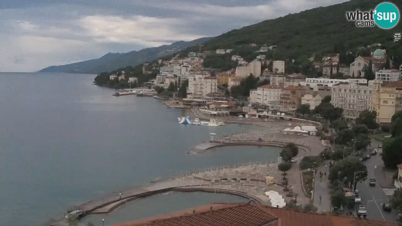 Opatija webcam – Panorama from the Hotel Milenij