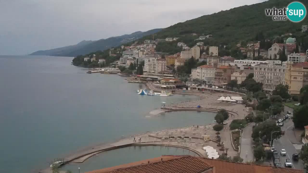 Opatija webcam – Panorama from the Hotel Milenij